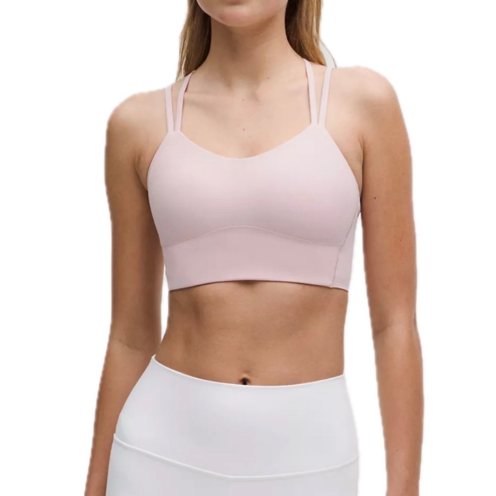 NWT Lululemon Like a Cloud B/C Sports Bra Pink Haze RIBBED Size 8
